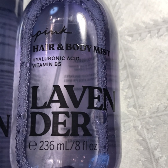 💜🌿 PINK Victoria Secret Lavender Body Set of 3 items (2x Oil, 1x Mist) 8oz 🌿 💜 - Picture 3 of 8